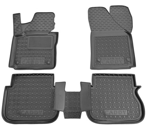 Килимки в салон Volkswagen Caddy III 2003-2020 3-х дверний (Avto-Gumm)