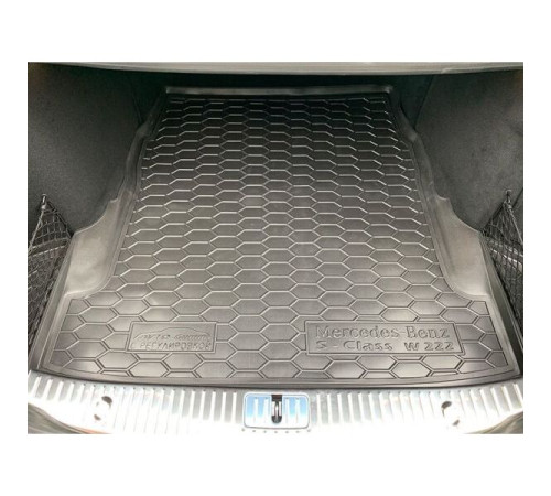 Килимок в багажник Mercedes S W222 2013+ з регулюванням сидінь (Avto-Gumm)