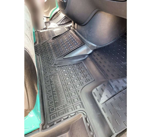 Килимки в салон Mercedes Sprinter I W905 2000-2006 суцільна ручка КПП на панелі (Avto-Gumm)