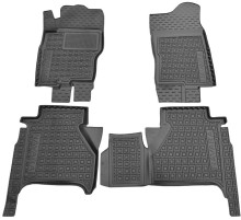 Коврики в салон Nissan Navara D40 2005-2014 King Cab (Avto-Gumm)