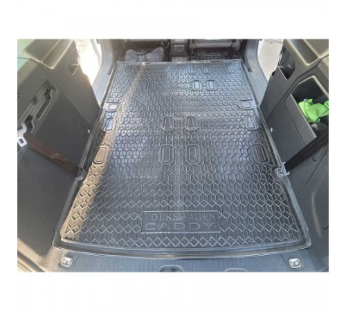 Коврик в багажник Volkswagen Caddy IV 2020+ Maxi 7 мест (Avto-Gumm)