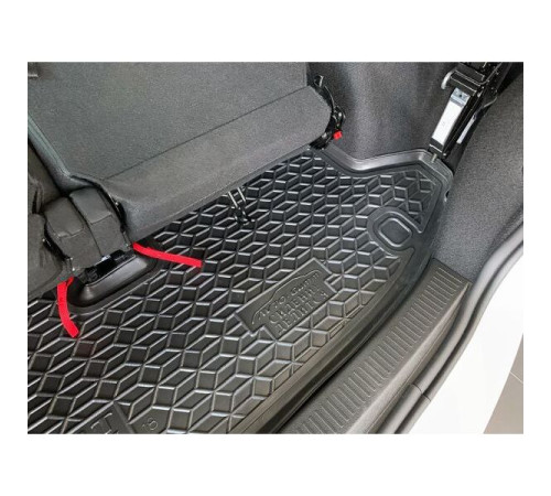 Килимок в багажник Renault Lodgy 2018+ розділений 3-й ряд (Avto-Gumm)