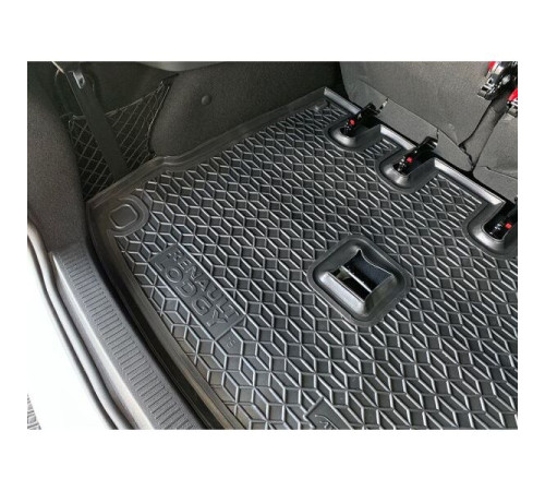 Килимок в багажник Renault Lodgy 2018+ розділений 3-й ряд (Avto-Gumm)