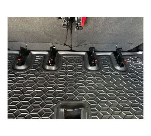 Килимок в багажник Renault Lodgy 2018+ розділений 3-й ряд (Avto-Gumm)