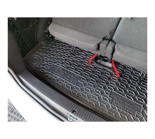 Килимок в багажник Renault Lodgy 2018+ розділений 3-й ряд (Avto-Gumm)