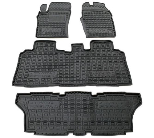 Килимки в салон Toyota Previa 2000-2006 6-7 місць (Avto-Gumm)