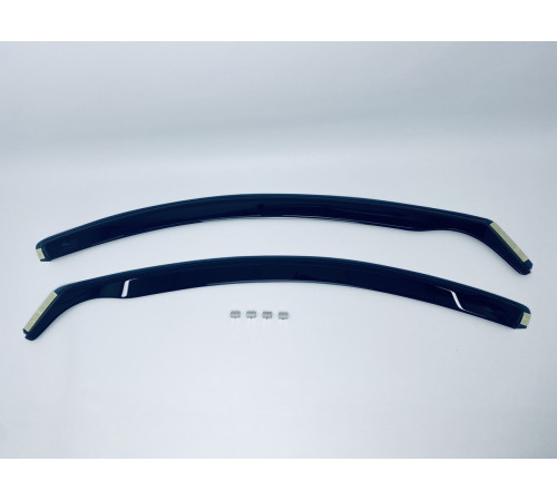 Дефлектори вікон Citroen C1, Peugeot 107, Toyota Aygo 2005-2014 (вставні, комплект 2 шт) (Heko)