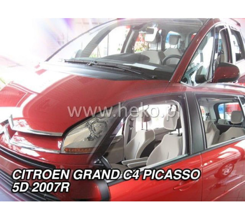 Дефлектори вікон Citroen C4 Grand Picasso 2006-2013 (+OT) (Heko)