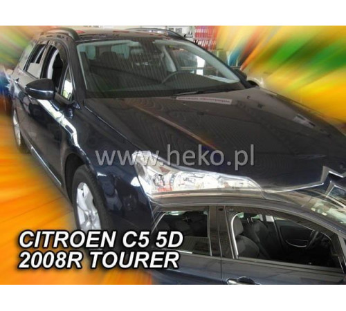 Дефлектори вікон Citroen C5 2008-2017 (+OT) Combi (Heko)