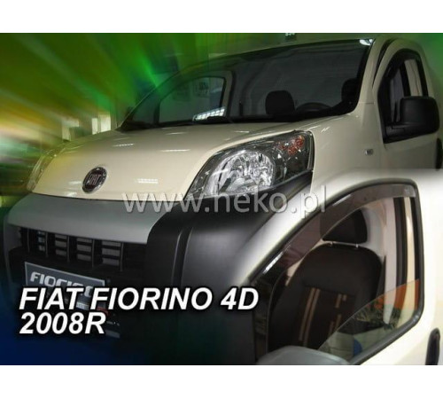 Дефлектори вікон Fiat Fiorino, Qubo, Bipper, Nemo 2008+ (Heko)