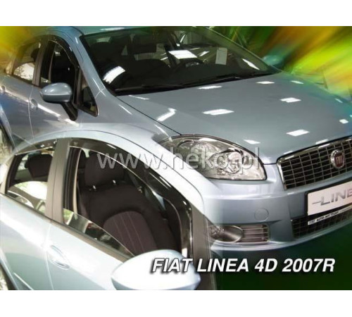 Дефлектори вікон Fiat Linea OD 2007+ (+OT) (Heko)