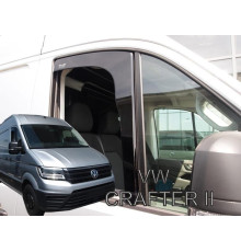 Дефлектори вікон Volkswagen Crafter 2016+ 2D (вставні, комплект 2 шт) (Heko)