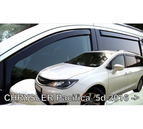 Дефлекторы окон Chrysler Pacifica 2016+ (+OT) (Heko)