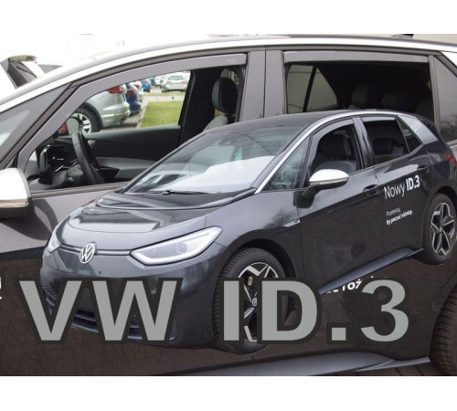 Дефлектори вікон Volkswagen ID.3 2020+ (комплект 4 шт) (Heko)