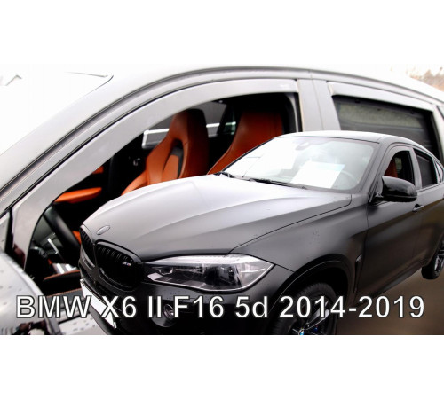 Дефлектори вікон BMW X6 (F16) 2014-2019 (LSE) (+OT) (Heko)