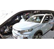 Дефлектори вікон Citroen ё-C3 2024+ (вставні, комплект 4 шт) (LSE) (Heko)