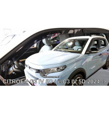 Дефлектори вікон Citroen ё-C3 2024+ (вставні, комплект 4 шт) (LSE) (Heko)