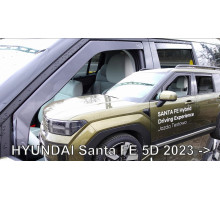 Дефлектори вікон Hyundai Santa Fe V (MX5) 2024+ (вставні, комплект 4 шт) LSE (Heko)