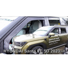 Дефлектори вікон Hyundai Santa Fe V (MX5) 2024+ (вставні, комплект 4 шт) LSE (Heko)