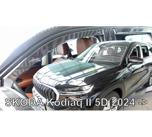 Дефлектори вікон Skoda Kodiaq 2024+ (вставні, комплект 4 шт) (LSE) (Heko)