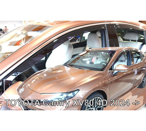 Дефлекторы окон Toyota Camry XV80 224+ (вставные, комплект 4 шт) Sedan (LSE) (Heko)