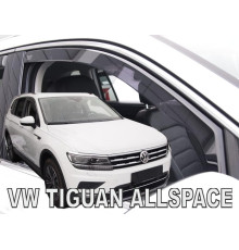 Дефлектори вікон Volkswagen Tiguan Allspace 2016+ (вставні, комплект 2 шт) (Heko)