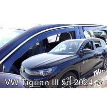 Дефлектори вікон Volkswagen Tiguan III 2024+ (вставні, комплект 4 шт) (LSE) (Heko)
