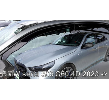 Дефлектори вікон BMW 5 (G60) 2023+ (вставні, комплект 4 шт) (LSE) (Heko)