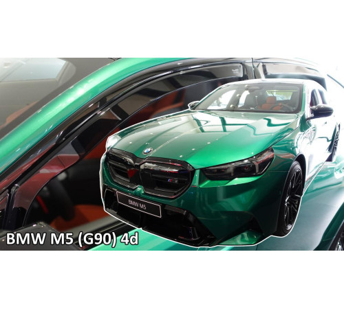 Дефлектори вікон BMW 5 (G60) 2023+ (вставні, комплект 4 шт) (LSE) (Heko)