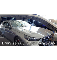Дефлектори вікон BMW 5, i5 Series G61 2023+ (вставні, комплект 4 шт) Combi (LSE) (Heko)