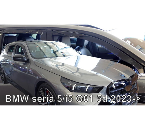 Дефлектори вікон BMW 5, i5 Series G61 2023+ (вставні, комплект 4 шт) Combi (LSE) (Heko)