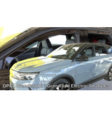 Дефлектори вікон Opel Grandland II 2024+ (вставні, комплект 4 шт) (Heko)