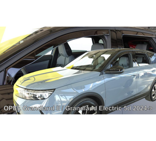 Дефлектори вікон Opel Grandland II 2024+ (вставні, комплект 4 шт) (Heko)