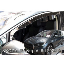 Дефлектори вікон Skoda Enyaq iV 2022+ (вставні, комплект 4 шт) Coupe (Heko)