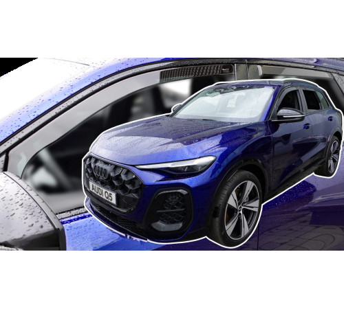 Дефлектори вікон Audi Q5 2024+ (вставні, комплект 4 шт) (Heko)