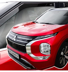 Дефлектори вікон Mitsubishi Outlander IV 2021+ (вставні, комплект 4 шт) (Heko)