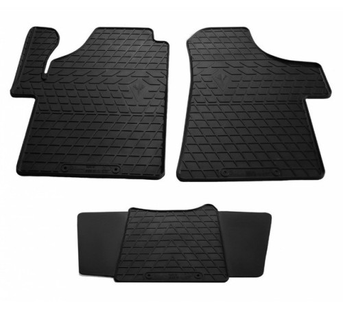 Гумові килимки в салон Mercedes W639 Vito/Viano II 2003-2014 комплект з 3 штук (Stingray)