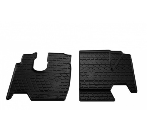 Резиновые коврики в салон Mercedes ATEGO 2004-2013 комплект из 2 штук (Stingray)