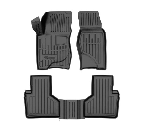 Гумові 3D килимки Chevrolet Niva 2002-2020 (Stingray)
