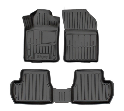 Резиновые 3D коврики Citroen C3 II 2009-2016 (Stingray)