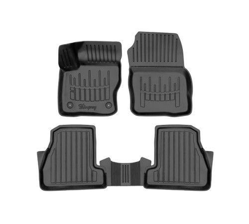 Резиновые 3D коврики Ford Focus III (C346) (USA) 2011-2018 (Stingray)