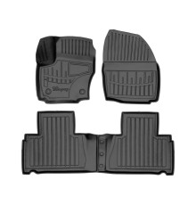 Гумові 3D килимки Ford Galaxy (WA6) 2006-2015 круглі кліпси (Stingray)