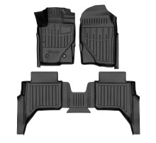 Резиновые 3D коврики Ford Ranger (P703) 2022+ (Stingray)