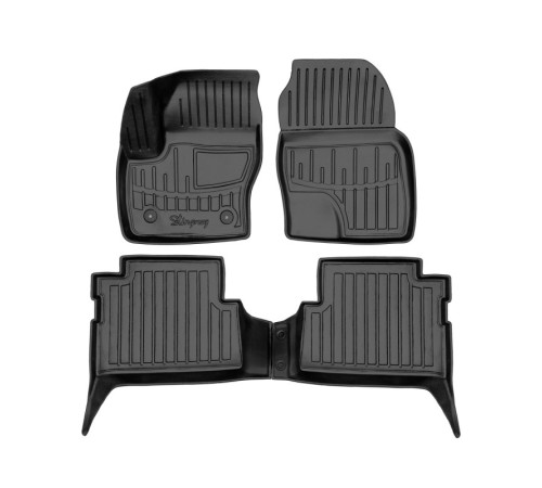 Гумові 3D килимки Ford C-Max II 2011-2019 кліпси FC2 (Stingray)