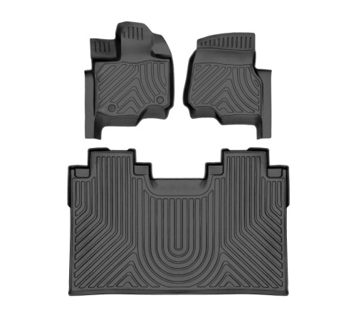 Резиновые 3D коврики Ford F-150 (Crew cab) 2014-2021 (Stingray)