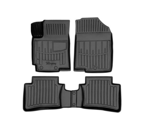 Резиновые 3D коврики Hyundai Accent (RB) 2010-2017 (Stingray)