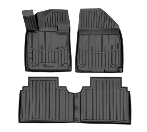Резиновые 3D коврики Hyundai Ioniq 6 2022+ (Stingray)