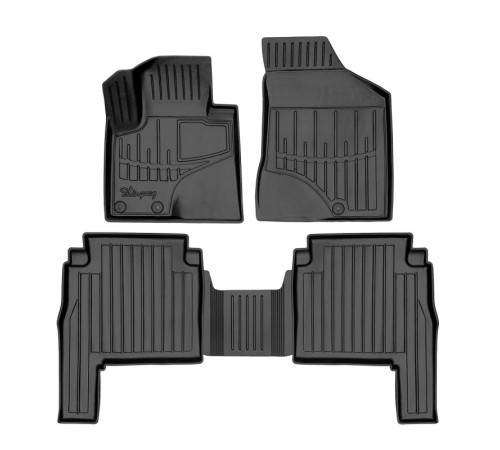 Гумові 3D килимки Hyundai Santa Fe II (CM) 2010-2012 (Stingray)