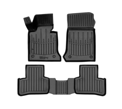 Гумові 3D килимки Mercedes X204 GLK 2008-2015 (Stingray)