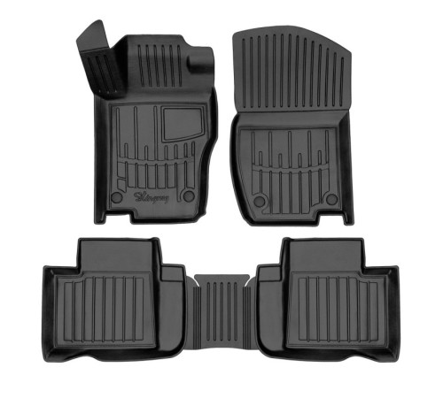 Гумові 3D килимки Mercedes ML W164 2005-2011 (Stingray)